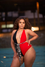 Load image into Gallery viewer, Jaidyn One Piece Swimsuit -Red/Black

