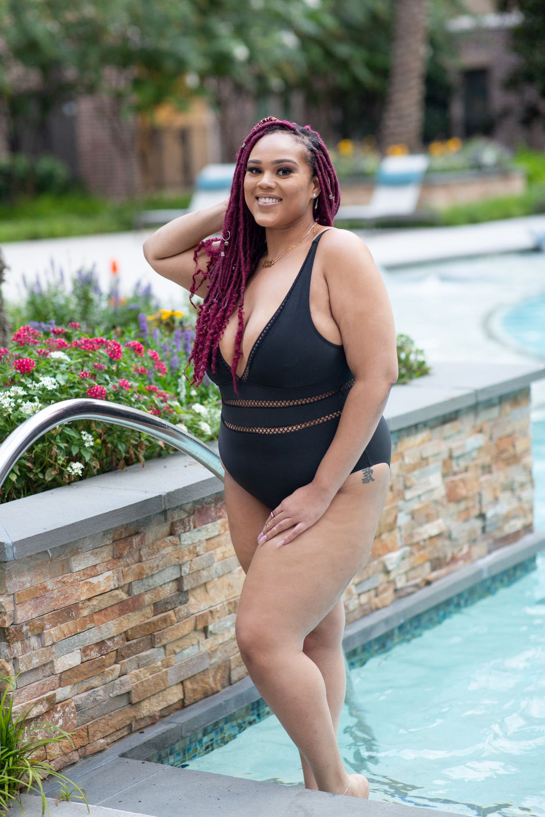 Plus Size La'Myra One Piece Swimsuit - Black