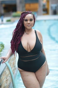 Plus Size La'Myra One Piece Swimsuit - Black